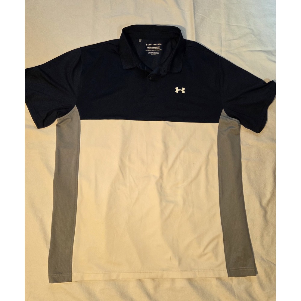 Under Armour Performance Polo Men 3XLT 3XL Tall Colorblock Golf Shirt Loose